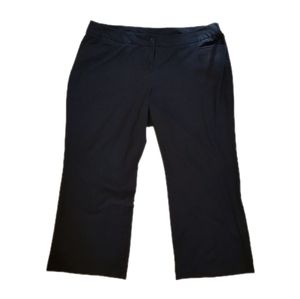 *Lane Bryant Size 24 Right Fit Curvy Red Triangle Black Pants*